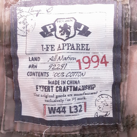 PJ Mark Vintage 1994 Camo Cargo Pants Size W44xL32 - Picture 12 of 13